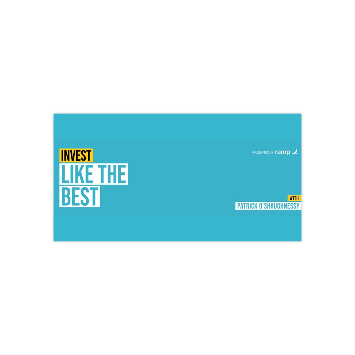 Invest Like The Best Horizontal Sticker - Patrick O'Shaughnessy