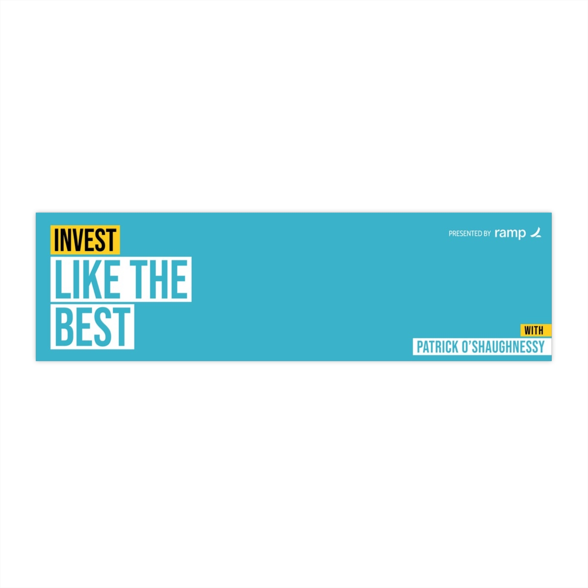 Invest Like The Best Horizontal Sticker - Patrick O'Shaughnessy - alternate angle 1, merchandise