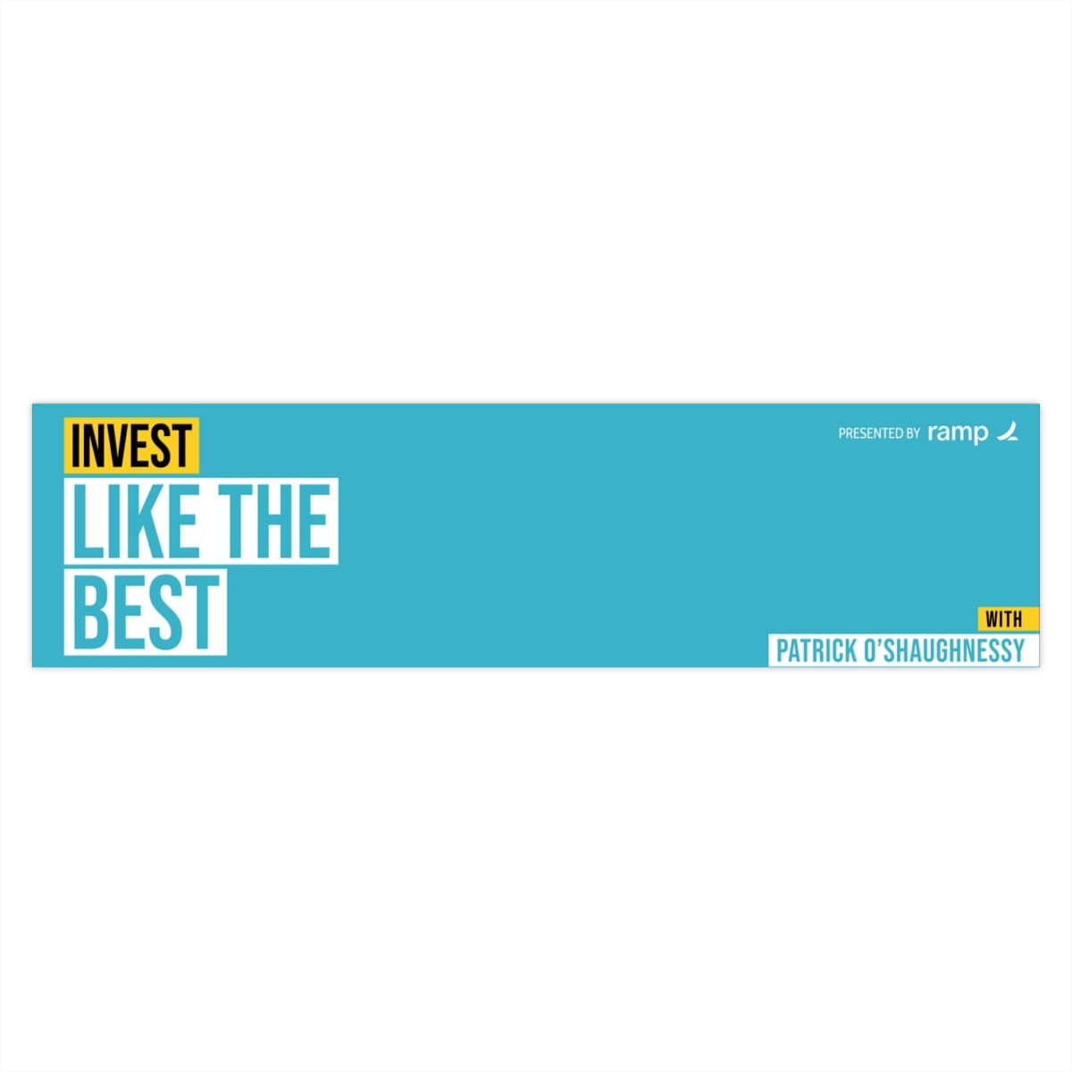 Invest Like The Best Horizontal Sticker - Patrick O'Shaughnessy